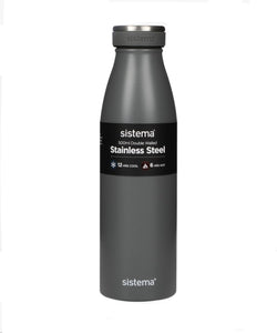 Sistema Stainless Steel Bottle 500ml - Assorted colours