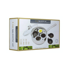 Load image into Gallery viewer, KitchenCraft Stainless Steel Four Hole Egg Poacher
