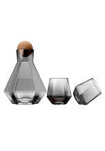 Load image into Gallery viewer, Ladelle Jaxon Carafe and Tumbler Set,  Clear
