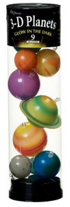 Glowing 3D Planets Tubes