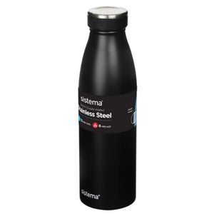 Sistema Stainless Steel Bottle 500ml - Assorted colours