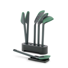 Load image into Gallery viewer, Lekue Jade Silicone Essential Cooking Tool Set
