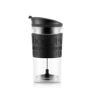 Bodum Travel Press Double Wall with Extra Lid - Black