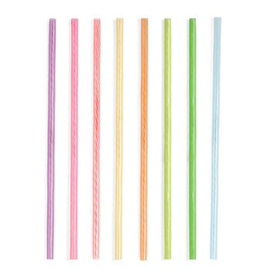 Kikkerland 8" Reusable Straws - Rainbow