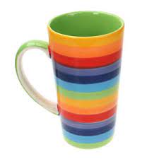 Rainbow Tall Latte Mug