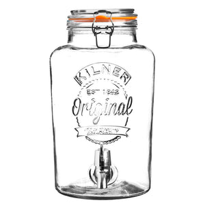 Kilner Clip Top Drinks Dispenser - Round, 8 Litre