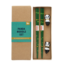 Load image into Gallery viewer, Rex London Chopsticks And Rest Set - Panda
