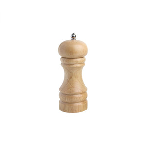 T&G Natural Hevea Capstan Pepper Mill - 15cm