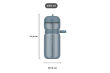 Load image into Gallery viewer, Mepal Flip Bottle 600 ml - Graphite black
