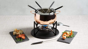 Artesà Copper Finish Fondue Set