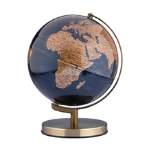 Load image into Gallery viewer, Troika 25CM Light Up Globe Dark Blue /Gold

