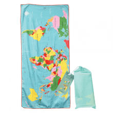 Load image into Gallery viewer, Rex Microfibre Towel - World Map
