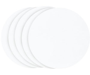 PME Pack of 5 Round Cake Cards, White (8" / 20cm)