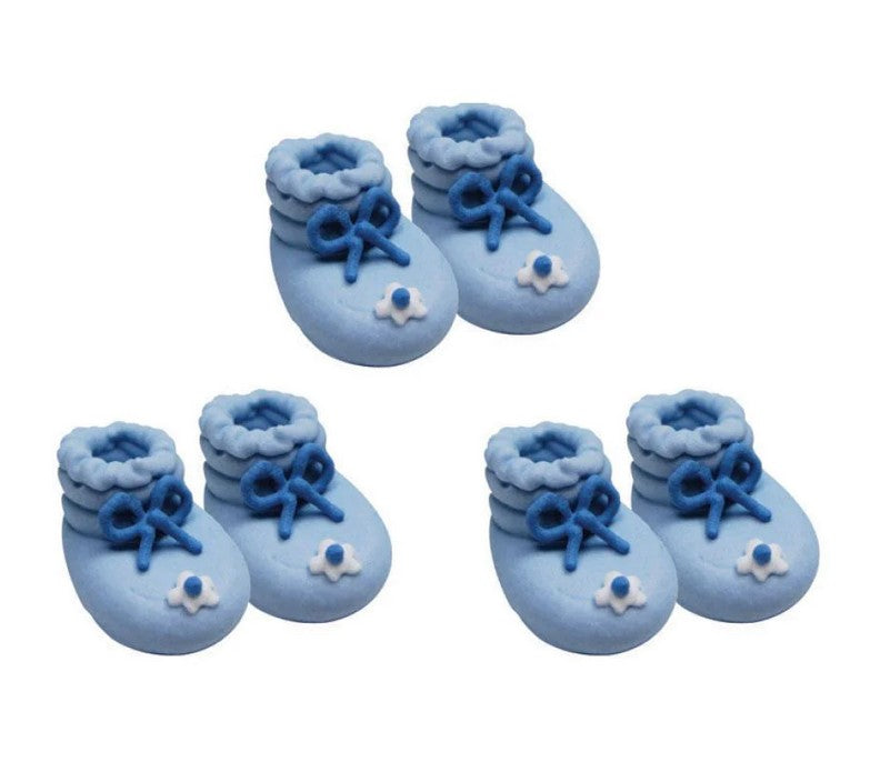 Creative Party Sugar Decorations - Blue Booties