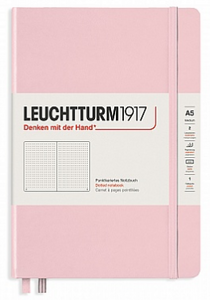 Leuchtturm A5 Hardback Dotted Notebook - Powder Pink