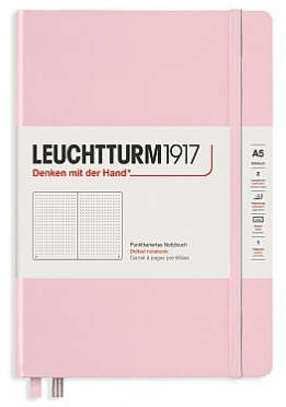 Leuchtturm A5 Hardback Dotted Notebook - Powder Pink