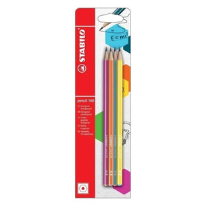 Stabilo HB Pencils Ast Carded 4s