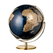 Load image into Gallery viewer, Troika Illuminated globe, rechargeable, Ø30cm, dark blue
