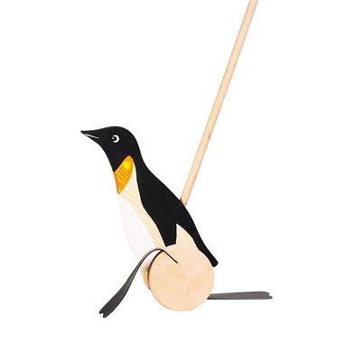 WoodenPush Along Penguin
