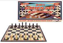 Load image into Gallery viewer, SupeRetro Chess, Draughts and Backgammon Set
