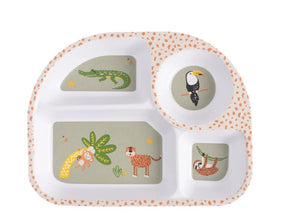 Ladelle Kids Divided Plate - Jungle