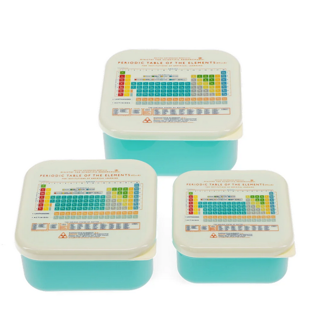 Rex Snack boxes (set of 3) - Periodic Table