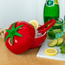 Load image into Gallery viewer, Fruit Ice Bucket with lid &amp; Tongs - Tomato
