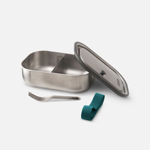 Load image into Gallery viewer, Black &amp; Blum Large Stainless Steel Lunchbox Olive 1L
