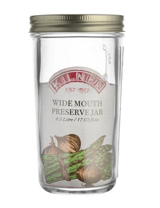 Kilner Wide Mouth Preserve Jar - 0.5 Litre