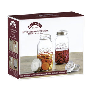 Kilner Fermentation Jars - 1 Litre, Set of 2