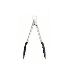 Load image into Gallery viewer, Cuispro Silicone Locking Tongs Black - 24cm

