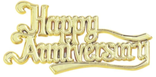 Load image into Gallery viewer, Culpitt Happy Anniversary Motto - Gold
