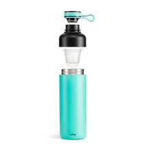 Load image into Gallery viewer, Lekue Insulated Bottle To Go 500ml - Turquoise
