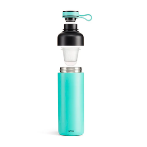 Lekue Insulated Bottle To Go 500ml - Turquoise