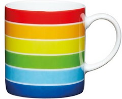 KitchenCraft Porcelain Espresso Cup - Rainbow