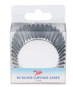 Tala Foil  Cupcake Cases - Silver
