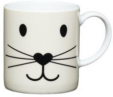 KitchenCraft Porcelain Espresso Cup - Cat Face