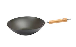 School of Wok Pre-Seasoned Carbon Steel Wok - 12"