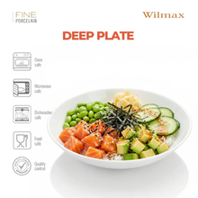Load image into Gallery viewer, Wilmax Orient Pro Round Deep Platter White 25.5cm
