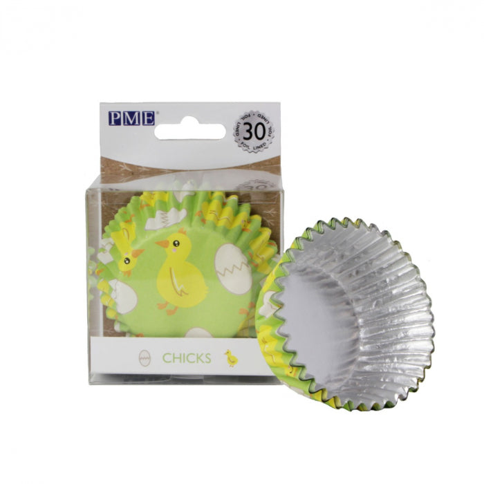 PME Cupcake Cases Foil Lined- Chicks