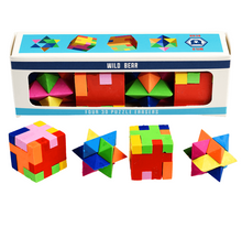 Load image into Gallery viewer, Rex Erasers Set of 4 - 3D Puzzles Wild Bear
