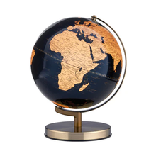 Load image into Gallery viewer, Troika 25CM Light Up Globe Dark Blue /Gold
