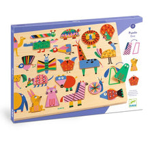 Load image into Gallery viewer, Djeco Educational Puzzle Geo - Animals
