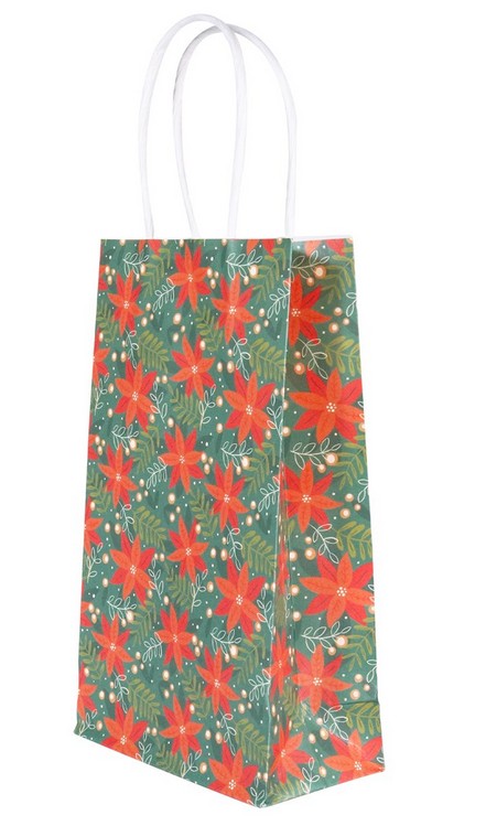 PME Christmas Paper Treat Bags - Poinsettia