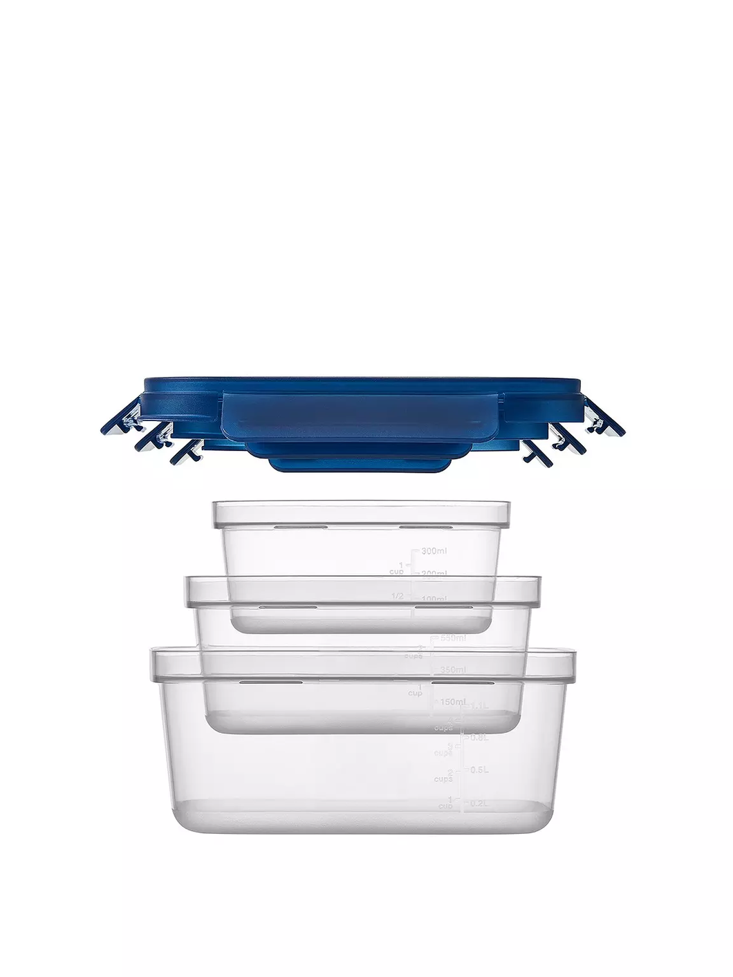 3 Piece Nestable Set Blue