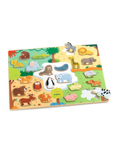 Load image into Gallery viewer, Djeco Wooden Puzzle Animal
