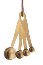 Load image into Gallery viewer, Kitchen Pantry Brass Measuring Spoons
