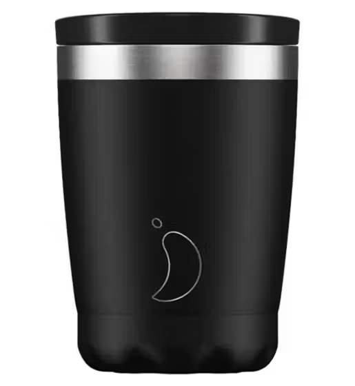 Chilly's 340ml Coffee Cup - Monochrome Black