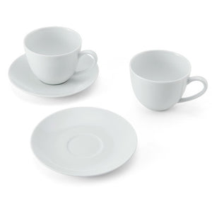 Mikasa Chalk Cappuccino Cup and Saucer Set - White