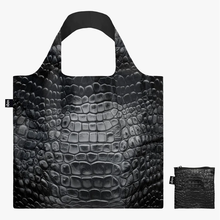 Load image into Gallery viewer, LOQI Crocodile Black Recycled Bag
